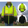 ANSI Class 3 Bomber Safety Jacket with Fleece Jacket